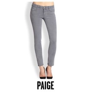 Paige Denim Distressed Peg Skinny Jeans